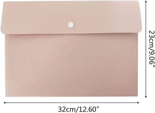 Miniatura 2 de Carpeta de archivos coloridos para documentos, sobres para archivos, organizadores para la escuela, el hogar (color rosado)