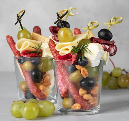 Miniatura 7 de 300 púas de cóctel de bambú de 4.7 pulgadas con nudo en bucle, color natural, para fiesta de cóctel, barbacoa, sándwiches de club (negro, 300 piezas)