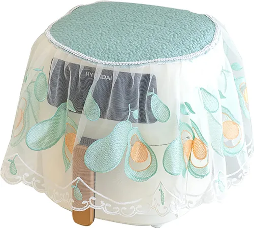 Cubierta antipolvo para freidora de aire de encaje, lindo paño de protección de frutas para electrodomésticos de cocina, decoración del hogar Palta