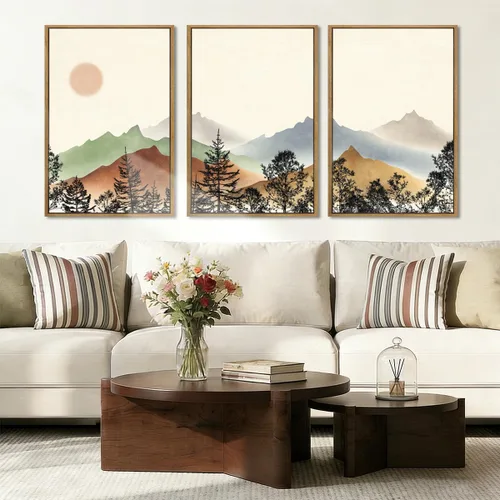 Miniatura 49 de BINCUE Lienzo de plantas botánicas neutrales, 6 piezas, arte de pared rústico, pinturas de pared de granja, impresiones botánicas de plantas