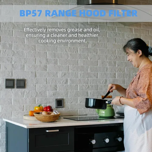Miniatura 6 de BP57 - Filtro de ventilación para campana de estufa con lente de luz, filtro de grasa de escape de cocina, filtro de aire de grasa de 11 3/8