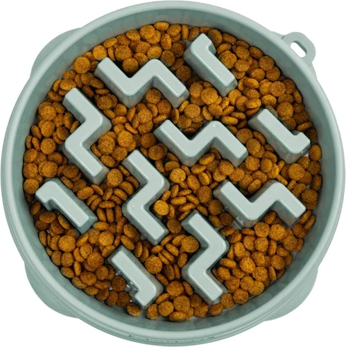 Miniatura 13 de Outward Hound Comedero Pequeño Divertido de Alimentación Lenta, Rompecabezas para Comedores Rápidos, Cachorros, Gatos y Perros Pequeños, Comida Rosa