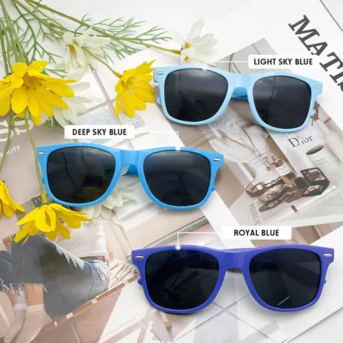 Miniatura 127 de Suministros para regalos de fiesta de colores neón Paquete de 8 gafas de sol unisex