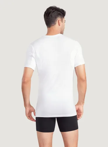Miniatura 3 de DAVID ARCHY Men's Undershirt with Underarm Sweat Proof Pads, Bamboo Rayon T-Shirt Odor Defense Tees for Men, 2-Pack