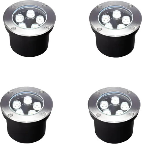 Miniatura 7 de Luces de suelo para exteriores de 5 W, voltaje de línea 110 V 120 V, iluminación impermeable de paisaje cableada, lámpara subterránea empotrada