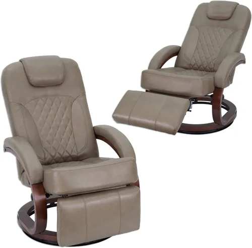 Miniatura 15 de RecPro Nash - Silla reclinable de 28 pulgadas, diseño moderno, muebles de caravana, base giratoria, silla reclinable (1 silla, masilla)