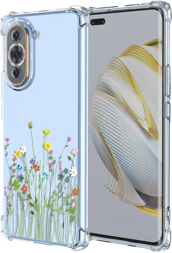 Miniatura 16 de Funda para Huawei Nova Y61 Clear Flower Phone Case Soft TPU a prueba de golpes, antiarañazos, funda protectora para Huawei Nova Y61, flores coloridas