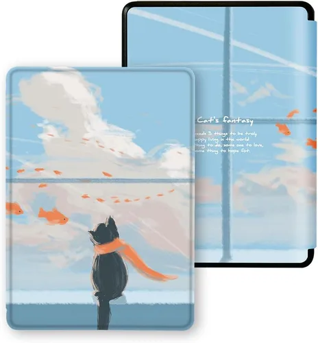 Miniatura 11 de Funda para Kindle Paperwhite5 de 6.8" 2021 con correa de mano - Funda de cuero para Kindle Paperwhite de 11ª generación (pintura abstracta)