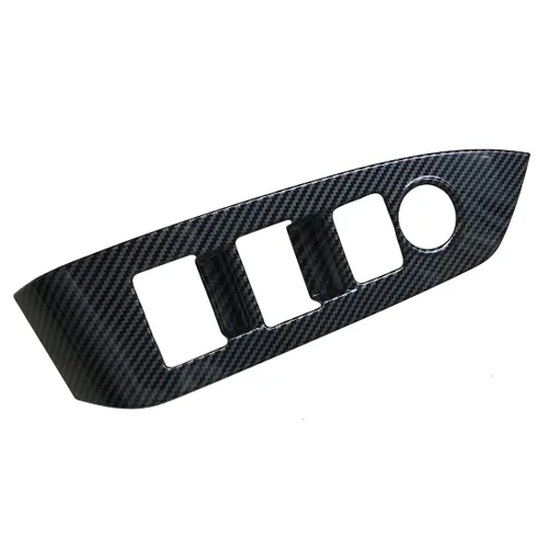 Miniatura 8 de ruihe 4 piezas de fibra de carbono de color de ventana de puerta de automóvil panel de control ajuste para Mazda CX-5 CX5 2017 2018 2019 2020 2021