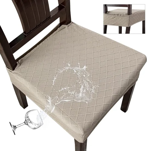 Miniatura 14 de Genina Fundas de asiento impermeables para sillas, fundas de asiento para sillas de comedor, fundas para sillas de cocina, fundas para sillas