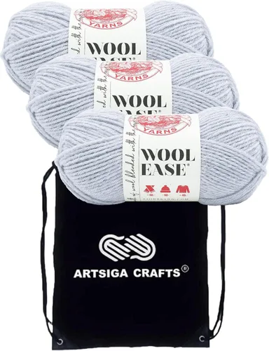 Miniatura 29 de Lion Brand Wool Ease Canyon Sunset 620-003 (3-Skeins - Mismo Lote de Tinta) Estambre Medio #4 Acrílico, Hilo de Lana para Crochet y Tejido con Bolsa