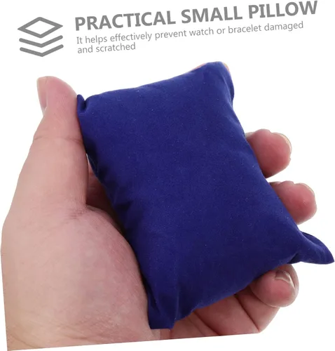 Miniatura 6 de Holibanna 80 piezas de brazaletes de almohada para reloj, pulseras caja de reloj de almohada, cojín de espuma, collar de cadena negra, aretes