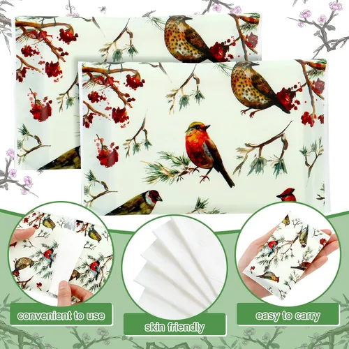 Miniatura 3 de Geyee 50 paquetes de pañuelos faciales para viajes, paquetes de bolsillo desechables para invitados a bodas, viajes, escuela, bolsos, suministros