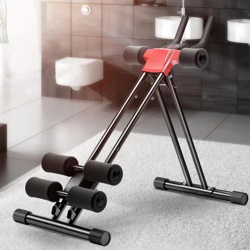 Miniatura 3 de Máquina de abdominales, máquina de entrenamiento abdominal, rueda de rodillo abdominal con monitor LCD ajustable de 5 engranajes, moldeador