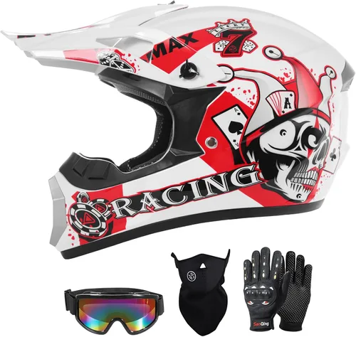 Miniatura 9 de SPARK DOT Certified Youth Motocross Helmet Kids Dirt Bike Helmets - Full Face, Lightweight & Breathable for Off-Road E-Bike BMX MX ATV