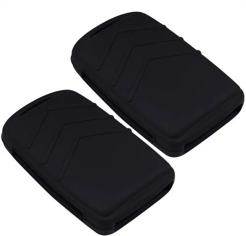 Miniatura 2 de Fundas para llavero remoto de silicona duradera para 3 4 llaves en el lateral 2019 2020 Mazda 3 CX-30 CX-5 CX9 2023 Mazda 6 (negro negro)