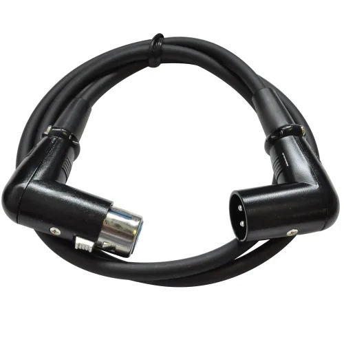 Miniatura 5 de Seismic Audio SARAX1 Nuevo cable de conexión XLR a XLR en ángulo recto de 1 pie