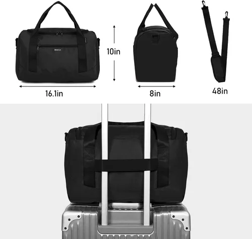 Miniatura 6 de ECOHUB Para Spirit Airlines - Bolsa de viaje de 18 x 14 x 8 pulgadas, bolsa de viaje, bolsa de lona de viaje, artículos esenciales de viaje, bolsa