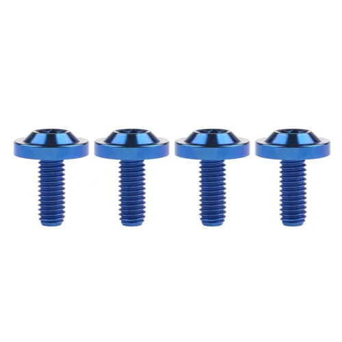 Miniatura 8 de Tornillos Torx T30 de titanio M6 10 15 20 0.984 in Torx T30 para bicicleta, motocicleta, automóvil, paquete de 4 (M6 x 0.394 in, plateado)