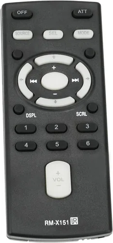 Miniatura 4 de RM-X151 Reemplazo remoto compatible con reproductor de disco compacto Sony FM/AM CXS-GT3516F CDX-GT300MP CDX-H910UI CDX-GT710HD CDX-GT65UIW