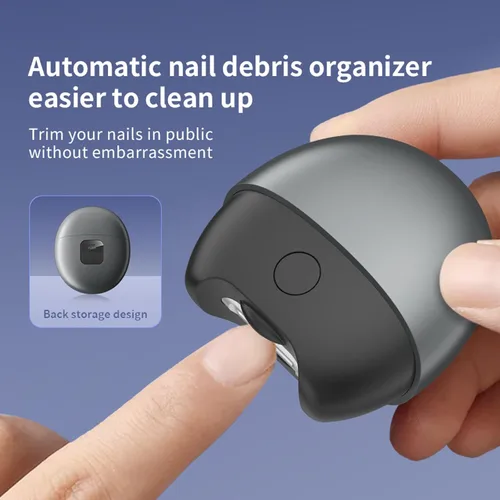 Miniatura 2 de Cortaúñas eléctrico automático 3 en 1, recortador de uñas automático con luz y almacenamiento de restos de uñas, cortaúñas eléctrico para personas