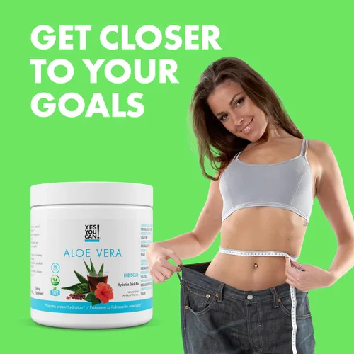 Miniatura 8 de Yes You Can! Mezcla de bebida en polvo de aloe vera, refuerzo de hidratación infundido con extracto de aloe vera orgánico puro, deliciosos sabores