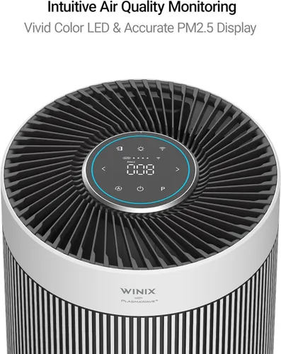 Miniatura 5 de WINIX T810 - Purificador de aire para habitación extra grande del hogar de hasta 1968 pies cuadrados en 1 hora con Wi-Fi inteligente, monitor