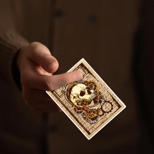Miniatura 4 de GLOBLELAND Sellos transparentes de esqueleto para bricolaje, álbumes de recortes, sellos de silicona Steampunk, sello transparente para hacer