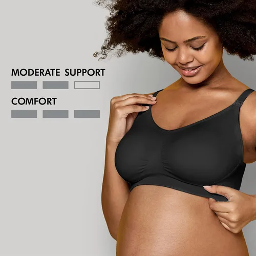 Miniatura 2 de Medela Brasier Keep Cool Ultra sin costuras, brasier de maternidad y lactancia con 6 zonas de respiración, tela suave al tacto y soporte adicional