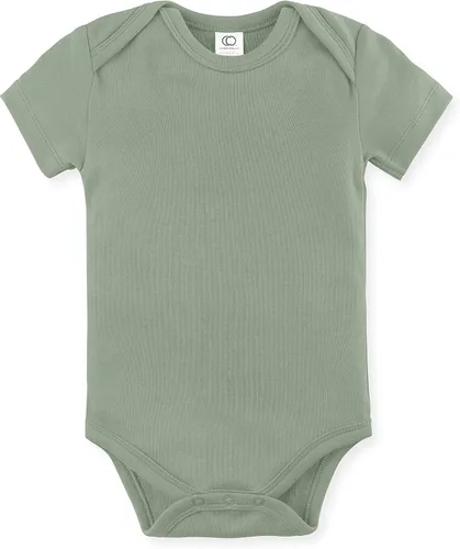 Colored Organics Body unisex de algodón orgánico para bebé - Manga corta infantil de una pieza