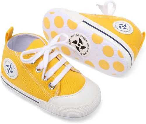 Miniatura 34 de Zapatos deportivos de lona de lona para bebés y niñas, suela antideslizante suave, suela antideslizante