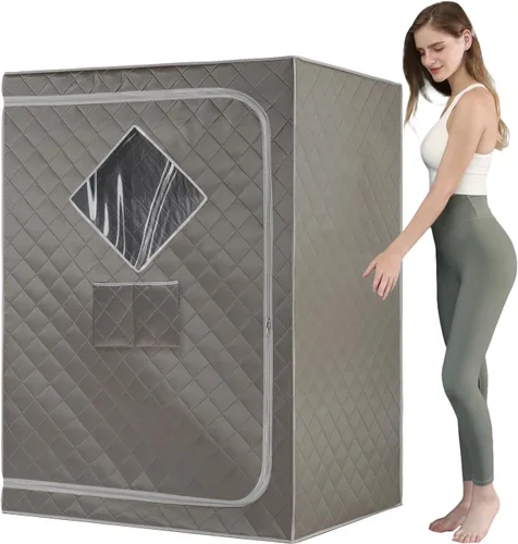 ZONEMEL Tienda de campaña de sauna de tamaño completo, portátil para 1 o 2 personas, spa en casa de cuerpo completo para relajación,