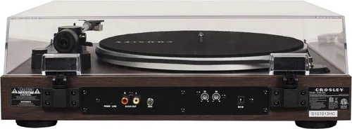 Miniatura 5 de Crosley C8A-WA Tocadiscos accionado por correa con preamplificador integrado, brazo ajustable, cartucho AT3600L y zócalo de MDF de grado audio, nogal
