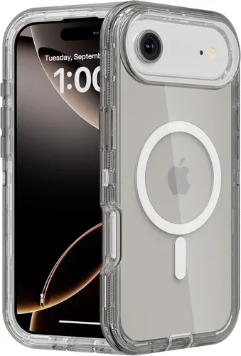 Miniatura 80 de Follaroma para iPhone 17 Pro Max, Funda Compatible con MagSafe, Funda Magnética Transparente de Doble Capa, Funda Resistente Anti-Caída y a Prueba