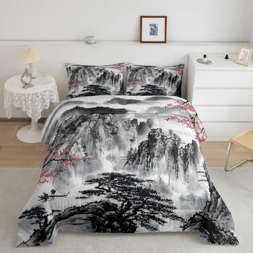 Miniatura 20 de Homewish Lindo juego de edredón de perros, juego de ropa de cama verde para niños, niñas y mujeres, edredón de verano para adultos, juego de edredón