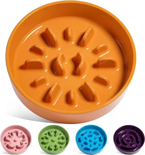 Miniatura 46 de LE TAUCI Cuencos para perros de cerámica de alimentación lenta, cuenco de alimentación lenta de 1.5 tazas para razas pequeñas y medianas, cuenco