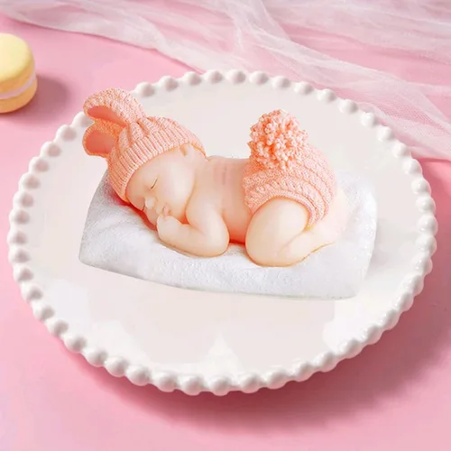Miniatura 5 de Molde de silicona para bebé, molde de silicona para dormir, molde de fondant de silicona para baby shower, molde de caramelo de chocolate
