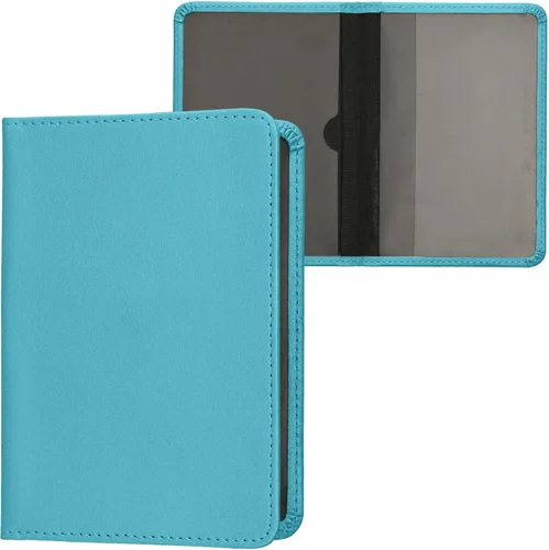 Miniatura 20 de kwmobile - Soporte para documentos del automóvil y tarjetas para documentos de vehículos y tarjetas, cuero sintético, color negro Menta