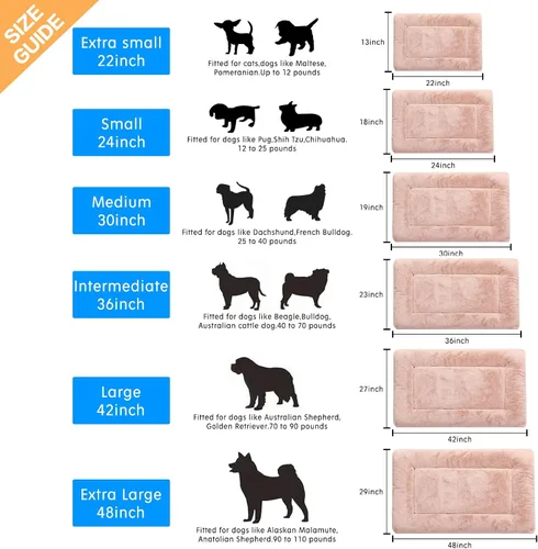 Miniatura 2 de Camas para Perros Almohadilla de Jaula para Perros Grandes Cama de Jaula para Perros Ultra Suave Lavable y Antideslizante Almohadilla de Perrera