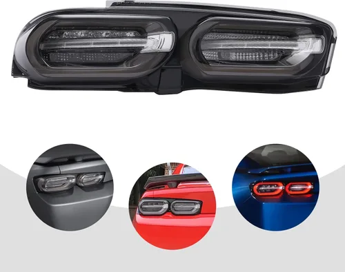 Miniatura 6 de LYNICESHOP Luces traseras LED de freno para Chevy Camaro 2019 2020 2021, luz trasera LED, lente transparente, luces traseras LED, montaje trasero