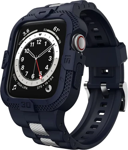 Miniatura 10 de Correas compatibles con Apple Watch Band 46mm 45mm 44mm 42mm, correa deportiva para hombres con funda protectora para Watch Series 11 10 9 8 7/ SE