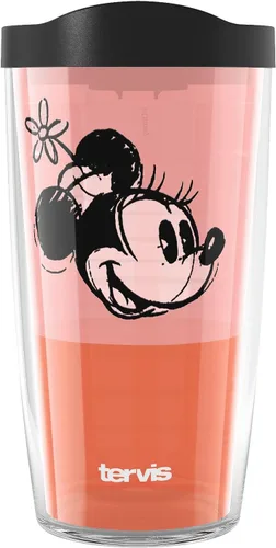 Miniatura 14 de Tervis Disney Fundamentals Collection - Vaso aislado de doble pared hecho en Estados Unidos mantiene las bebidas frías y calientes, 16 onzas, Mickey