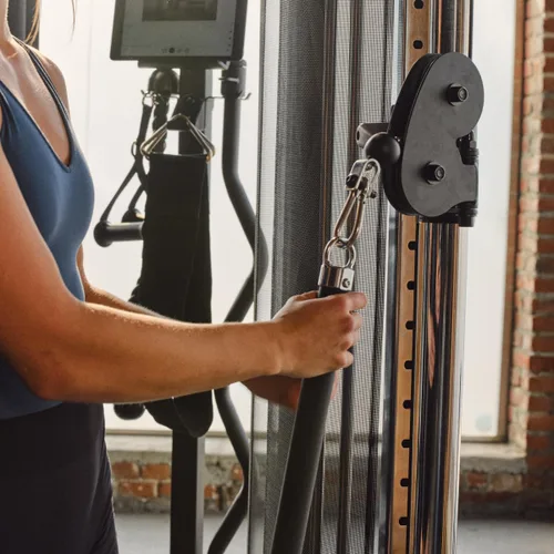 Miniatura 3 de CENTR Kit de accesorios para máquina de cables para gimnasios en casa y entrenadores funcionales - Accesorio de jalón dorsal LAT, cuerda de tríceps