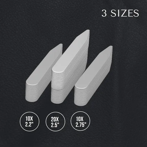 Miniatura 4 de Collar de metal para hombres – Juego de 40 estancias de cuello de camisa de vestir para hombres, 3 tamaños en una caja dividida por Quality Stays