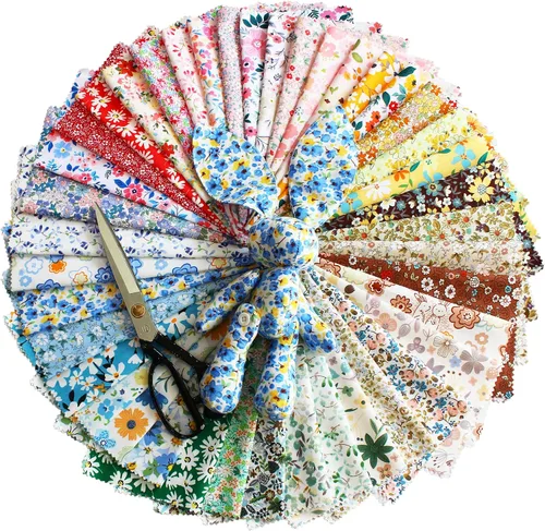 Miniatura 7 de Paquetes de retazos para acolchado de 5 pulgadas, cuadrados de tela precortada de 5''x5'', liquidación de tela de algodón para acolchado, 42