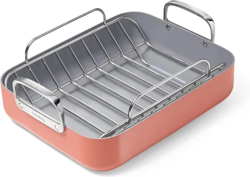 Miniatura 10 de Caraway Bandeja para Asar - Bandeja para Asar de 16x13" con Rejilla - Revestimiento de Cerámica Antiadherente - No Tóxico, Sin PTFE ni PFOA - Apto