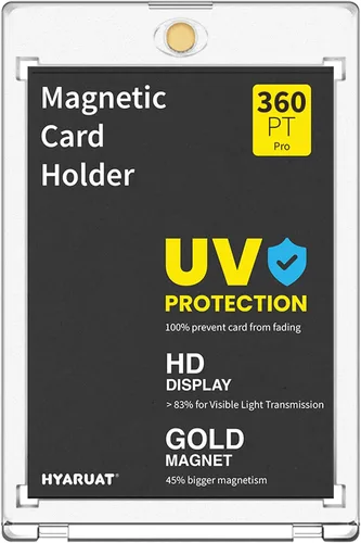 Miniatura 14 de Tarjetero magnético de 55 puntos, paquete de 5 portatarjetas One Touch para tarjetas intercambiables, color blanco transparente
