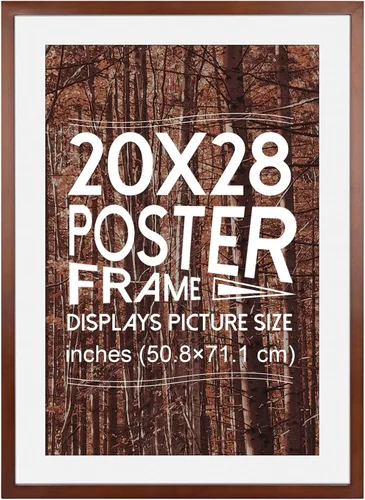 Miniatura 24 de Marco de Fotos A1 (23.4 x 33.1 pulgadas), Marco de Poster de Madera Maciza Negra - Colgante Horizontal y Vertical para el Hogar, Exhibición, Café