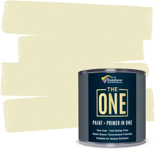 Miniatura 26 de THE ONE Pintura e imprimación todo en uno, negro mate, 8.5 onzas líquidas/250ml, fórmula de 1 capa, decoración fácil de interiores y exteriores