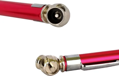 Miniatura 3 de Medidor de neumáticos estilo lápiz de bicicleta 20-120 PSI para uso en camiones, caravanas y neumáticos de bicicleta, color rojo